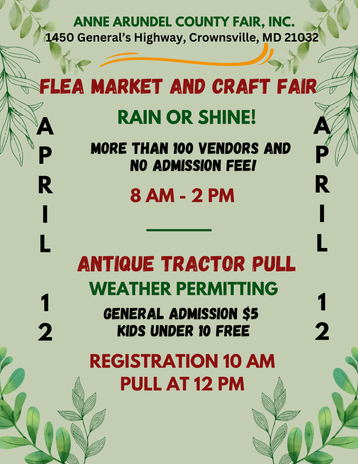 Anne Arundel County Fair Flea Market and Craft Fair